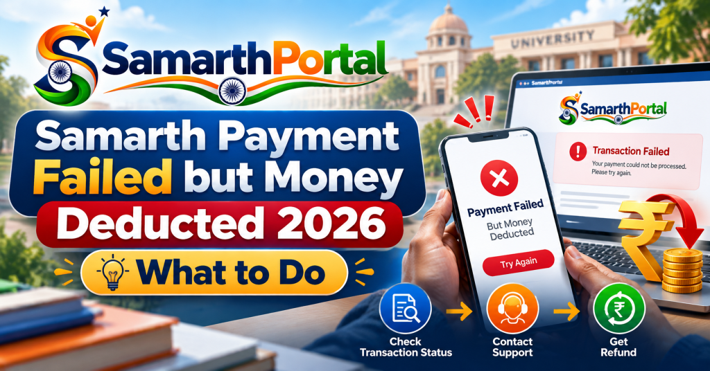 Samarth Portal Payment Failed but Money Deducted 2026: What to Do