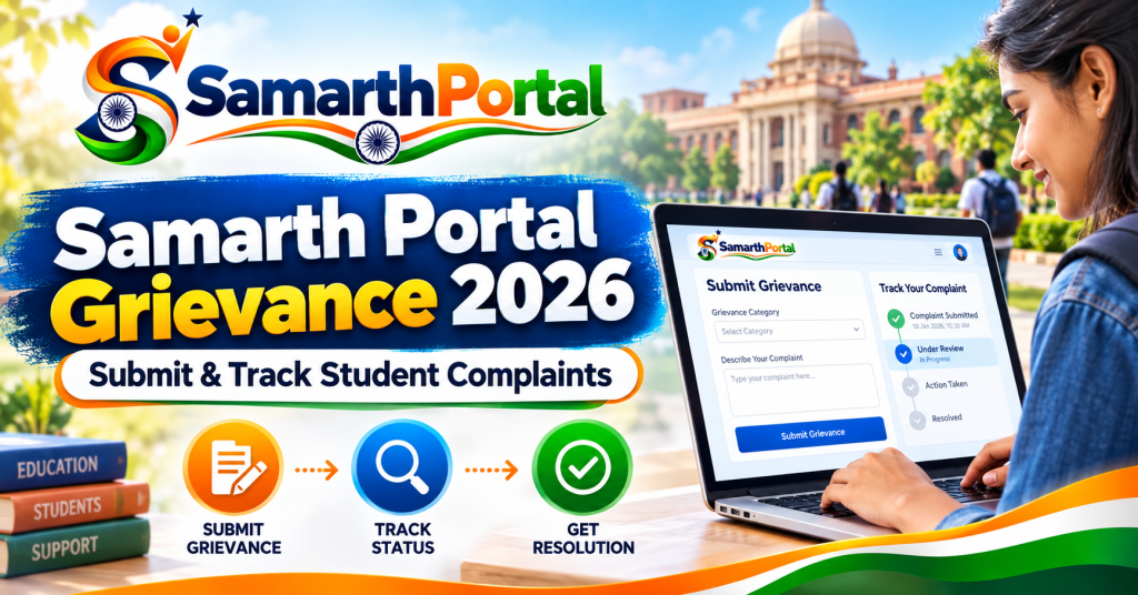 Samarth Portal Grievance 2026: Submit & Track Student Complaints